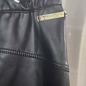 Blanc Noir Moto Style Faux Leather Leggings